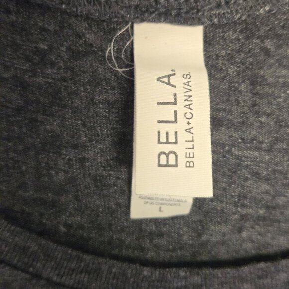 Dave Matthews Band Graphic Sleeveless Top Tank L Bella+Canvas Heather Gray - Picture 5 of 8